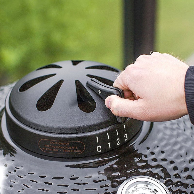 Dracarys مدخنة فحم دراكاريس من الألمنيوم المصبوب مع فتحة علوية لمدخنة شوايات فيجن كلاسيك بي سيريز 18 بوصة بيت بوس 71220 71240