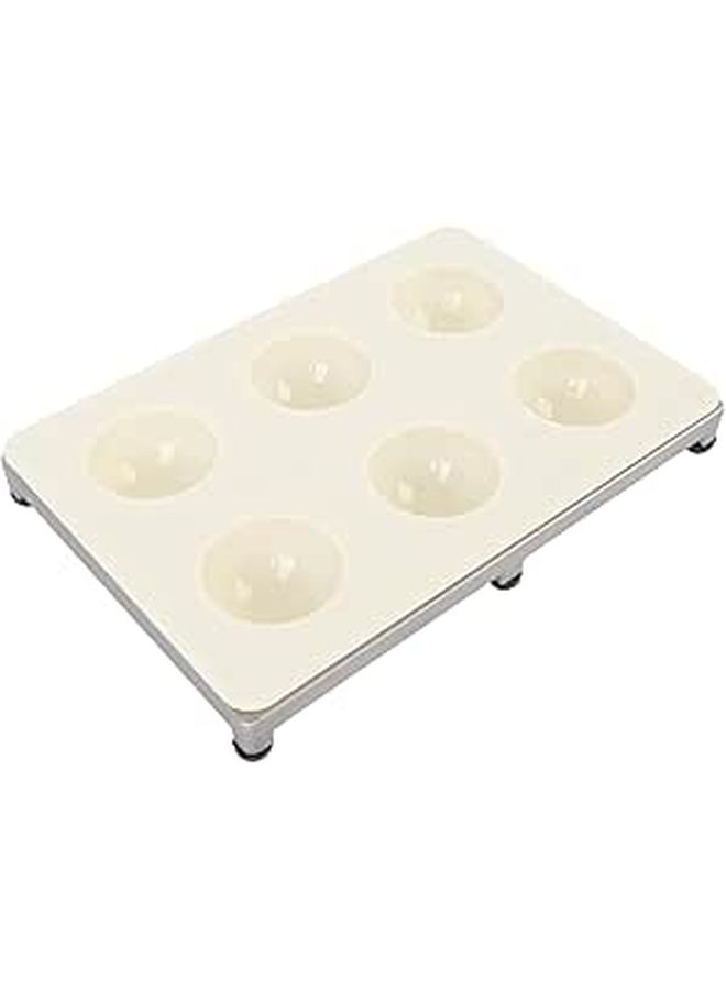 Aluminum ABS Ravioli Maker 6 Holes Round Design Easy Use for Home Kitchen Cooking - Image 1