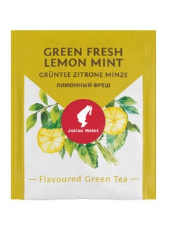 JULIUS MEINL Julius Meinl Green Fresh Lemon Mint Tea, 25 pieces 0f Single-use Bio-degradable Tea Bags  - Image 3