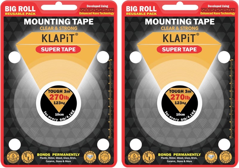 KLAPiT SUPER TAPE Double Sided Heavy Duty Mounting Tape - Image 1