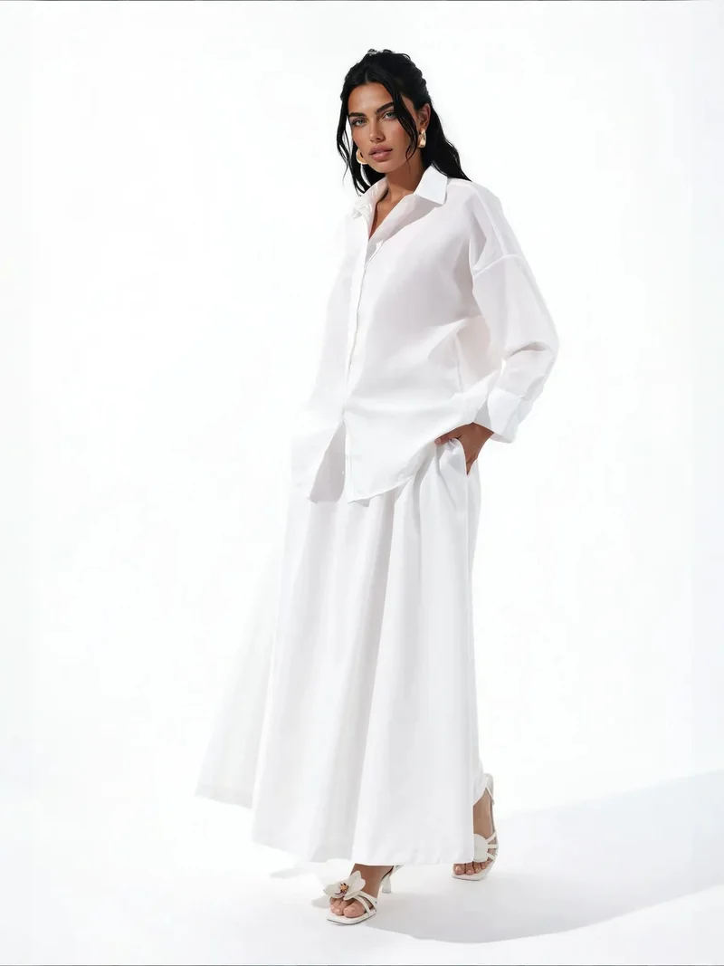 Cotton Viscose Linen Two-Piece Coord