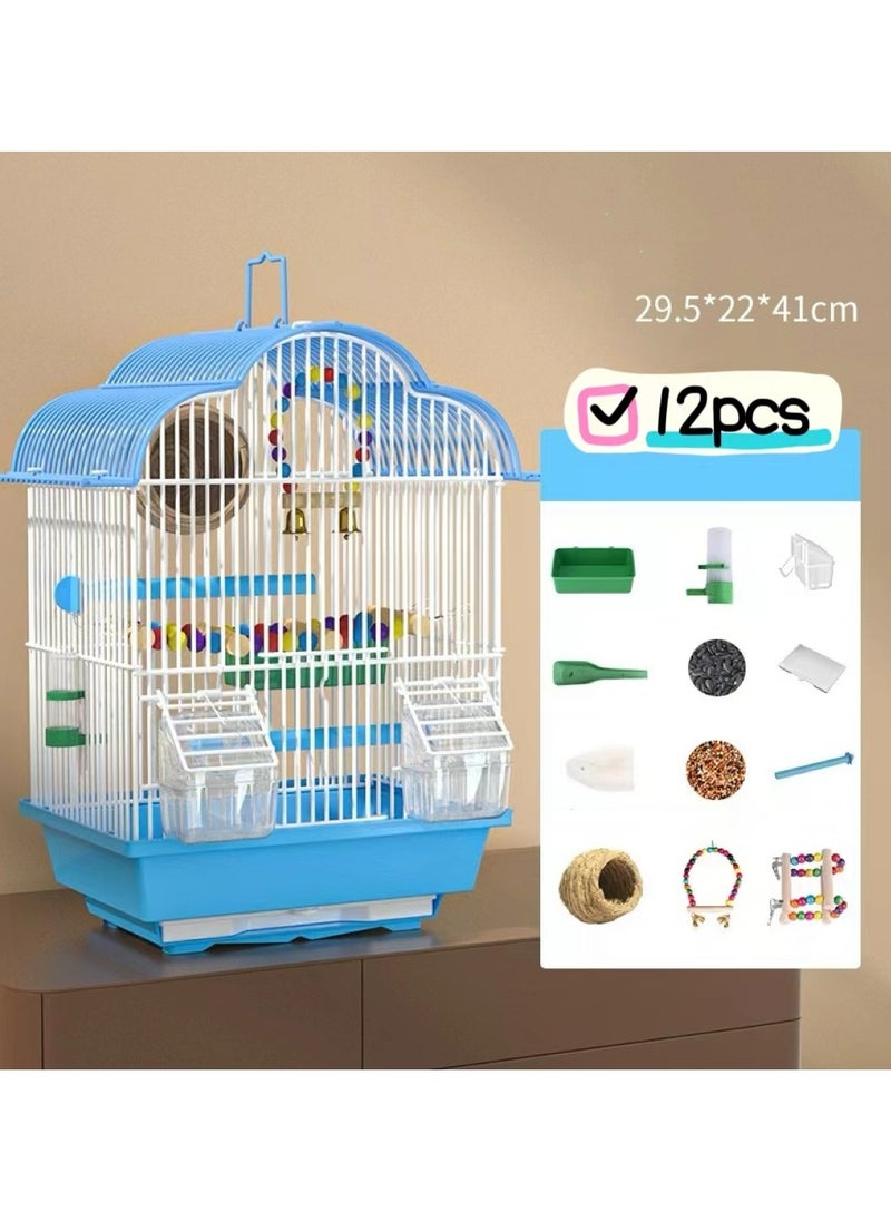 جنرال - Birdcage قفص فاخر كبير الحجم ارتفاع تحلق فيلا معدنية قفص الزينة - Image 1