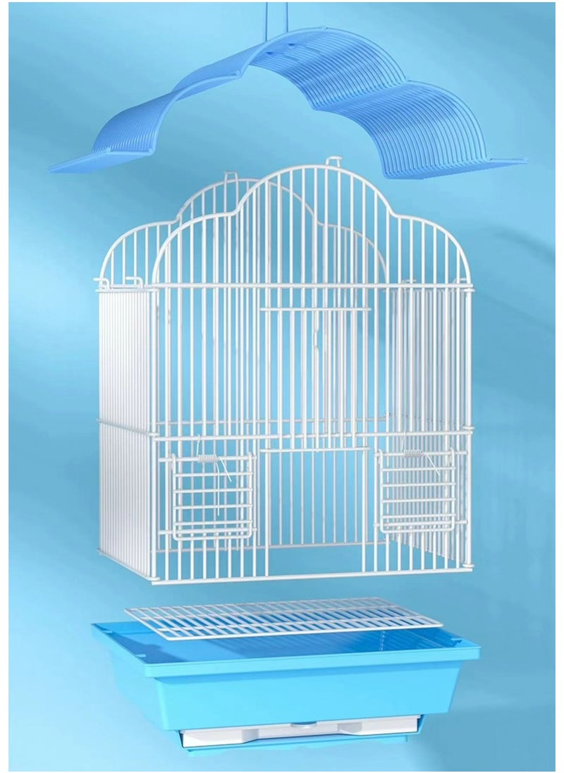 جنرال - Birdcage قفص فاخر كبير الحجم ارتفاع تحلق فيلا معدنية قفص الزينة - Image 1