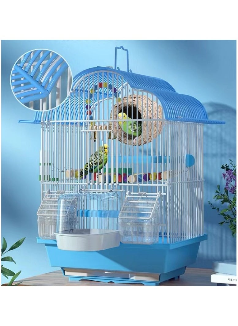جنرال - Birdcage قفص فاخر كبير الحجم ارتفاع تحلق فيلا معدنية قفص الزينة - Image 1