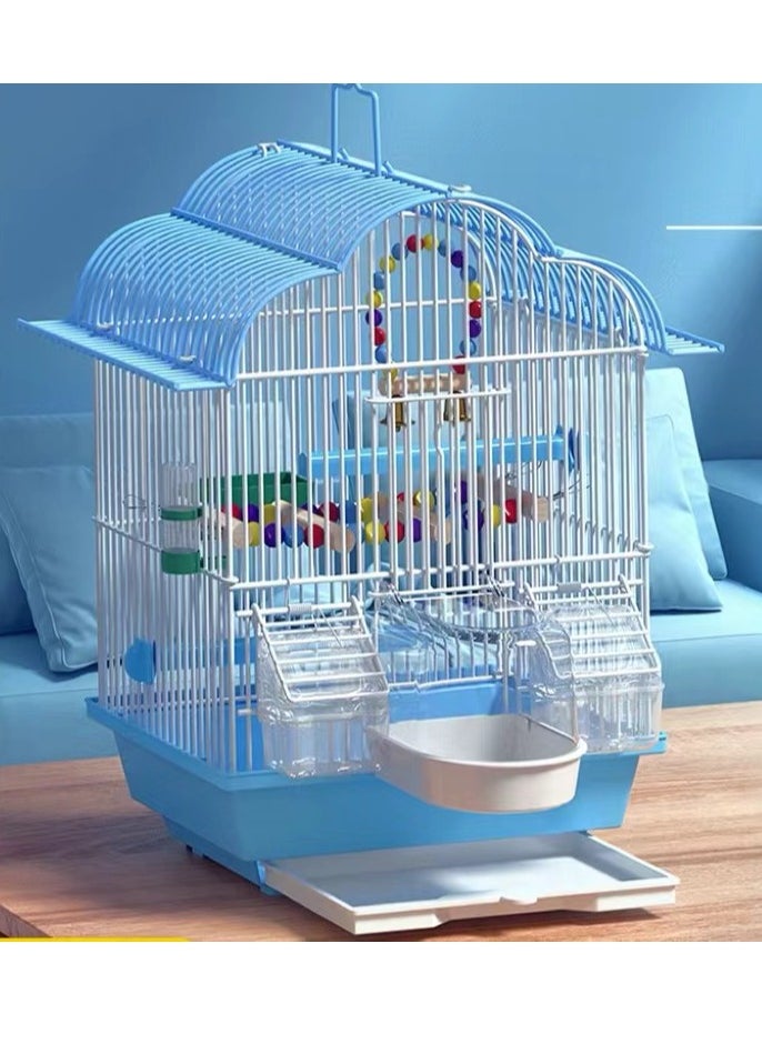جنرال - Birdcage قفص فاخر كبير الحجم ارتفاع تحلق فيلا معدنية قفص الزينة - Image 1