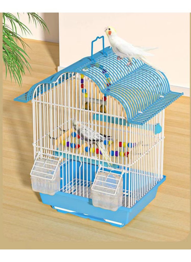 جنرال - Birdcage قفص فاخر كبير الحجم ارتفاع تحلق فيلا معدنية قفص الزينة - Image 1