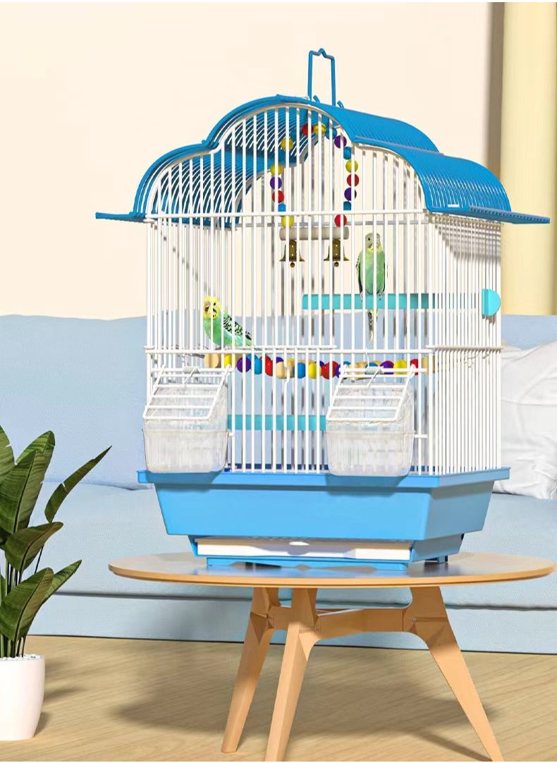 جنرال - Birdcage قفص فاخر كبير الحجم ارتفاع تحلق فيلا معدنية قفص الزينة - Image 1