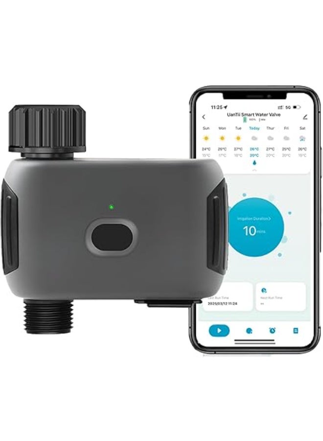 Smart Irrigation Water Timer Tuya WiFi Sprinkler Timer for Garden Hose,Smart Water Valve controller,APP Remote Control,No Hub Required,Woks with Alexa and Google Home - Image 1