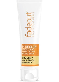 FADE OUT Pure Glow Brightening Exfoliating Face Wash With Vitamin C, Pink Pomelo And Niacinamide 100Ml | Cruelty Free & Vegan Friendly  - Image 1