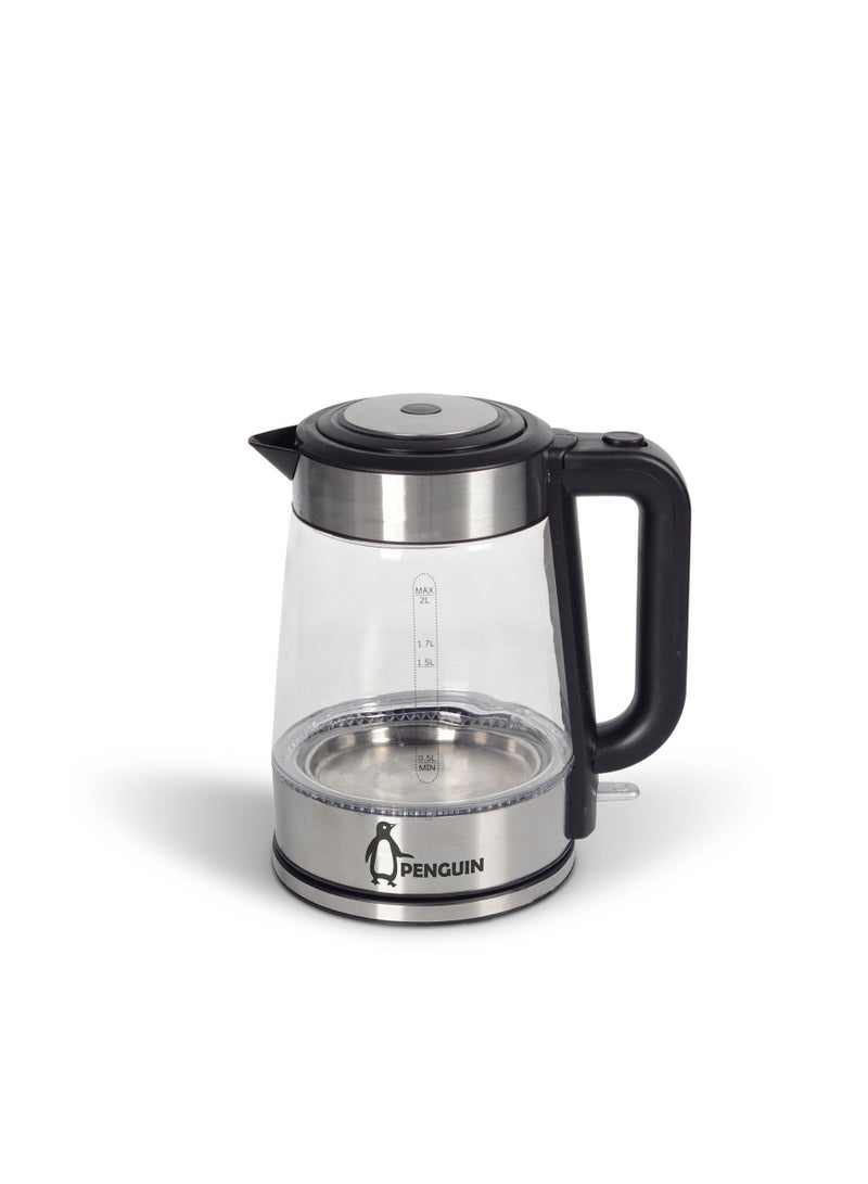 Penguin Family Glass Kettle 2L PK-1000 2200W Black - Image 5