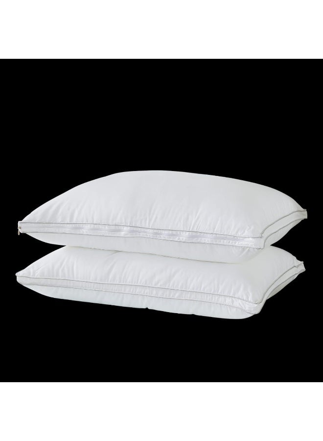 Dibaj Luxury 100% Cotton Microfiber Pillow 1300g with Double Edge Design for Restful and Cool Sleep - Image 4