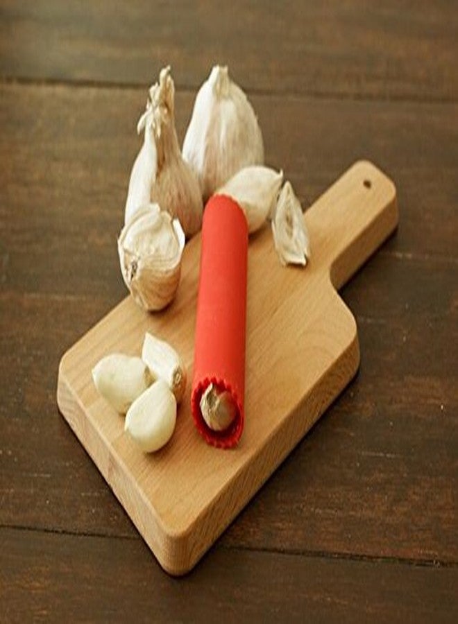 Cestari Silicone Garlic Peeler Roller Tube - Effortless Garlic Skin Remover for Home Cooks & Chefs - BPA-Free, Odor-Resistant, Dishwasher Safe Kitchen Tool - Fast, Mess-Free Prep - Red - Image 5