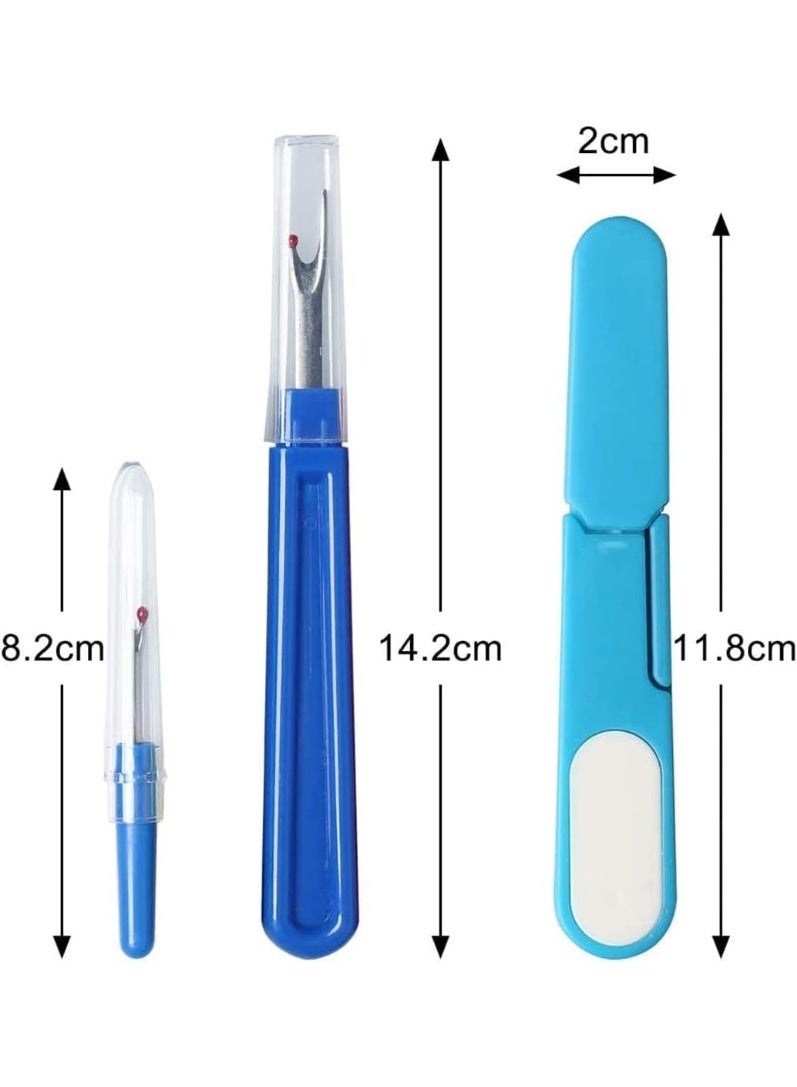 4 Pcs Thread Seam Remover, Stitch Unpicker Thread Cutter Tool with Trimming Scissor, Not Easy to Break, for Sewing Stitch Unpicker Thread Cutter Sewing - Image 2