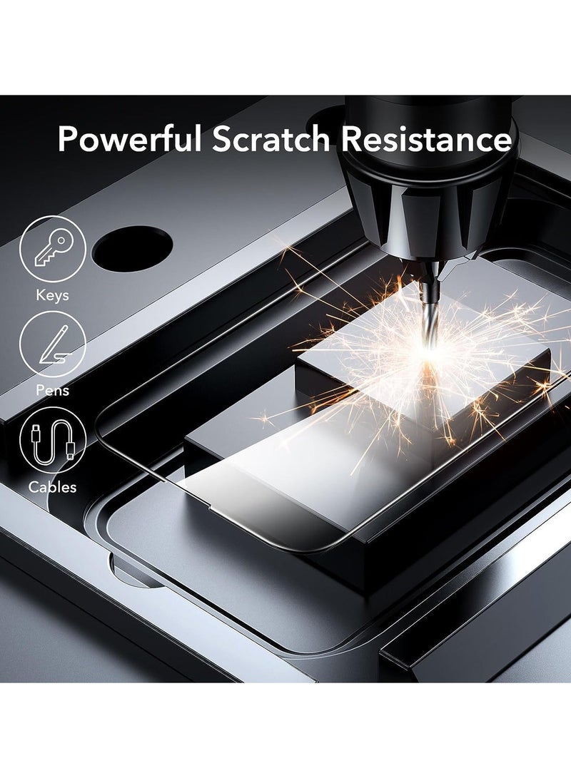 2-Pack iPhone 15 Full Coverage Cover Screen Protector 9H Tempered Glass Film Easy Install HD Clear With level Shockproof Impact Resistance Guard Dispaly Film Anti-Scratch Protection - Image 4