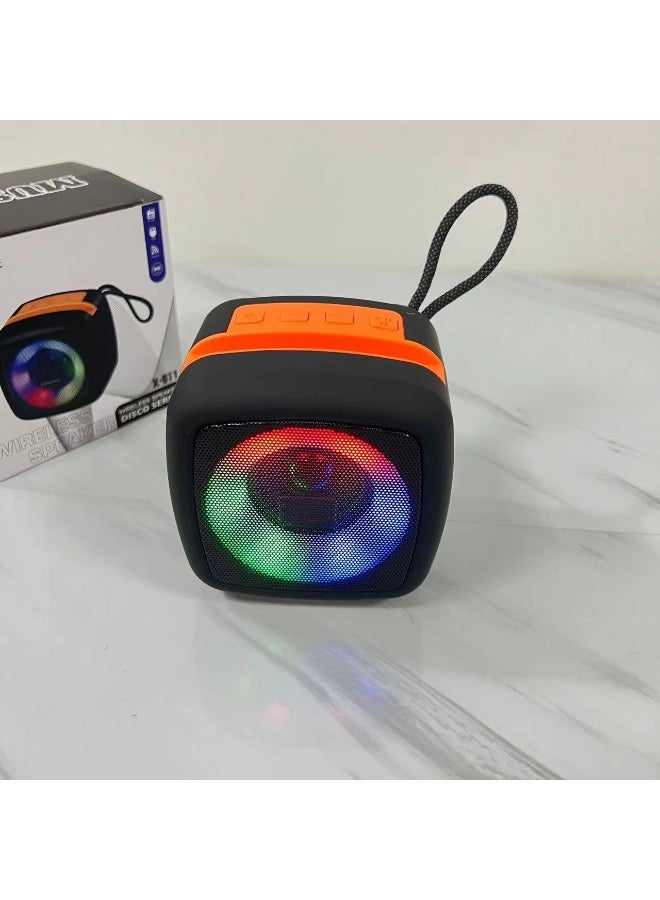 Portable Bluetooth Speaker Atmosphere Sense Outdoor High-power Car Mini Home Desktop Subwoofer Small Steel Cannon Sound - Image 1