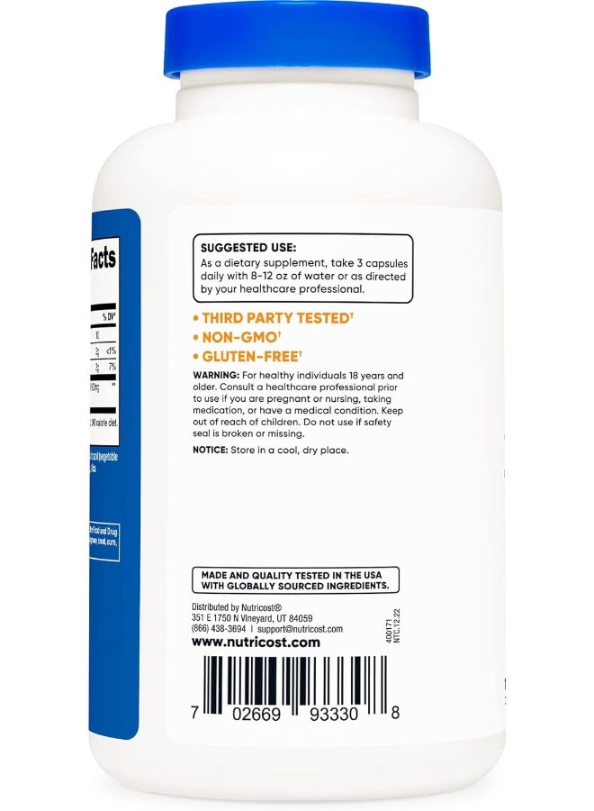 Nutricost غلوكومانان 1,800 ملغ لكل حصة، 180 كبسولة - Image 3