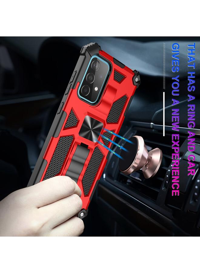 S-TOP Case For Samsung Galaxy A52 5G / 4G Shockproof TPU + PC Magnetic Protective Case with Holder - Image 3