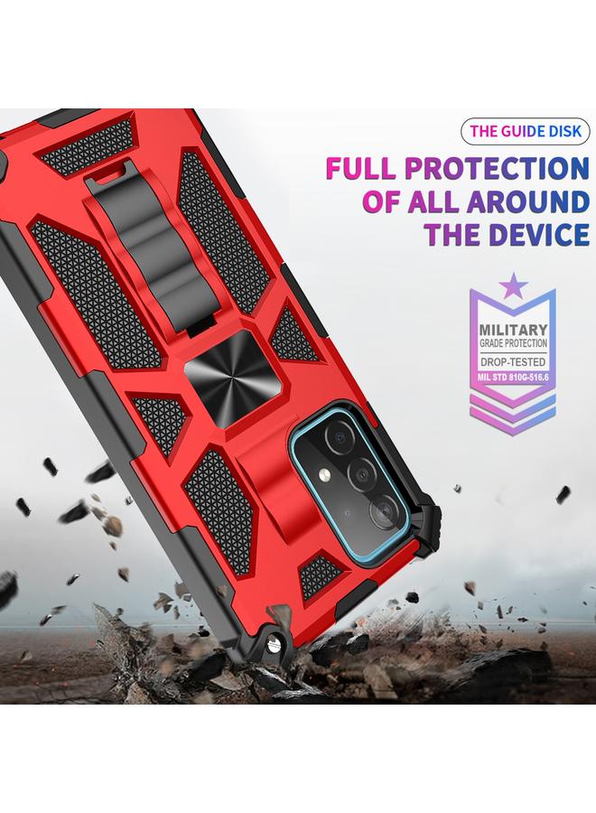 S-TOP Case For Samsung Galaxy A52 5G / 4G Shockproof TPU + PC Magnetic Protective Case with Holder - Image 2
