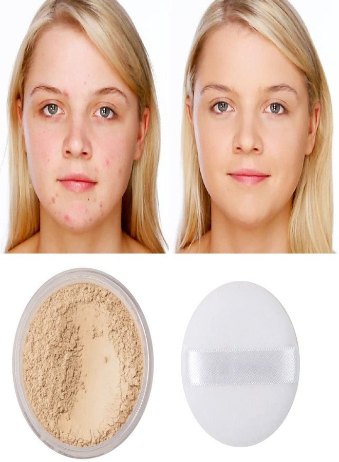 Meifen 2 Pcs PHOERA Translucent Setting Powder, Control Oil Brighten Skin Color Cover Blemish Face Setting Loose Powder。 (01 Translucent) - Image 4