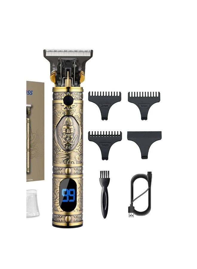 Professional Mens Hair Clippers Zero Gapped Cordless Hair Trimmer Professional Haircut & Grooming Kit for Men Rechargeable LED Display - Image 2