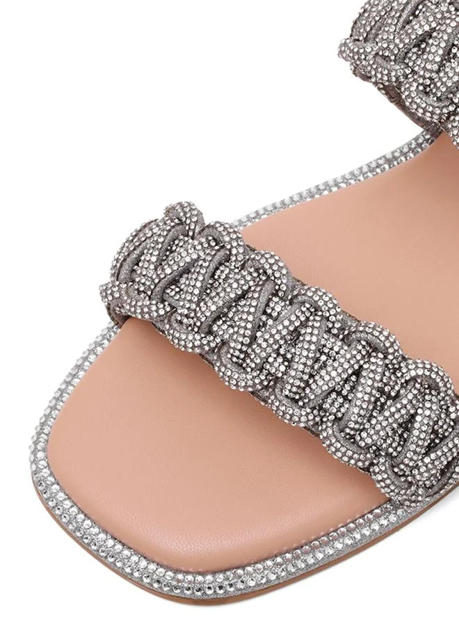 Steve Madden Nyssa Women's Silver Flat Sandals