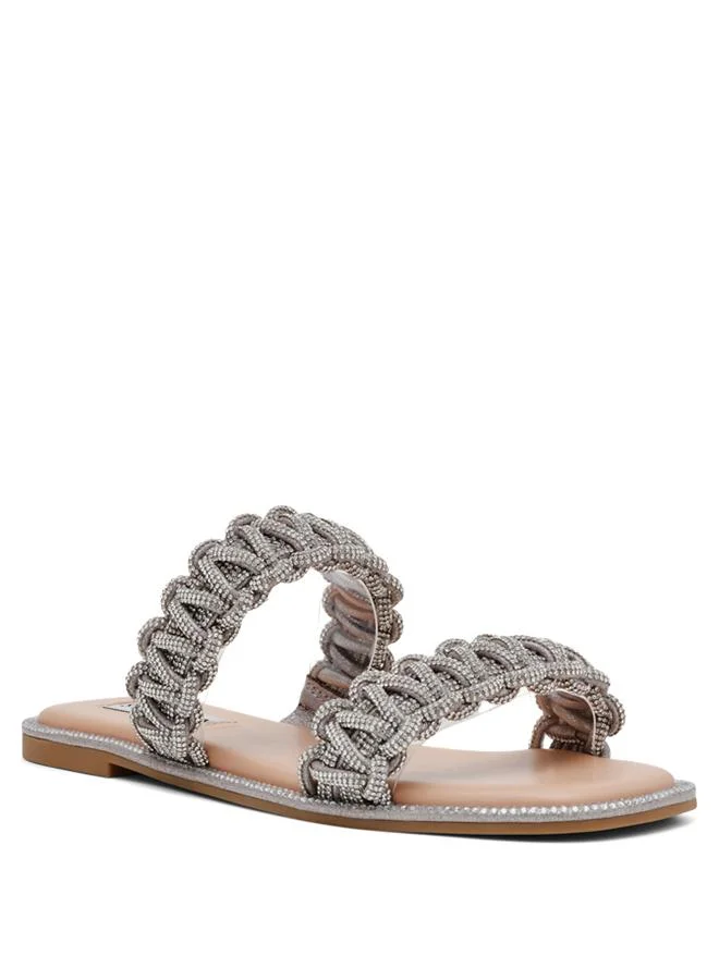 Steve Madden Nyssa Women's Silver Flat Sandals