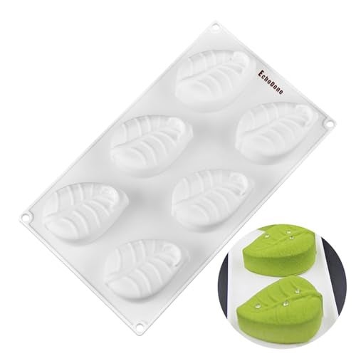 EchoDone 6 Cavities Tree Leaves Silicone Soap Mold DIY Craft Art Cake Mold Handmade Silicone Molds For Candle Soap Lotion Bars Mousse Making Supplier - Image 1