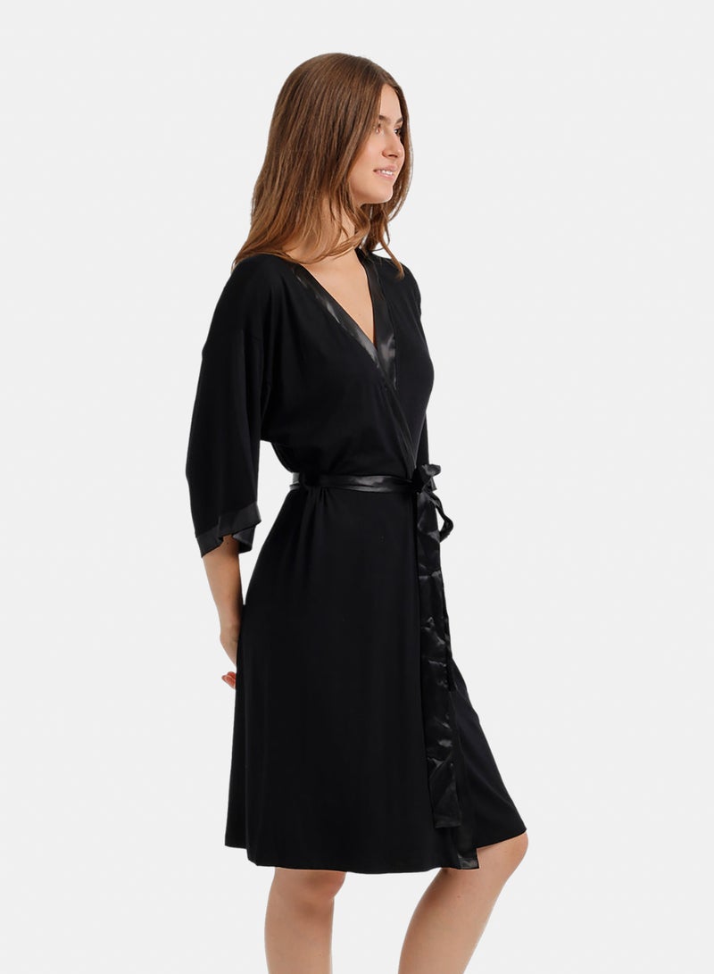 Carina Satin-Trim Robe - Image 2