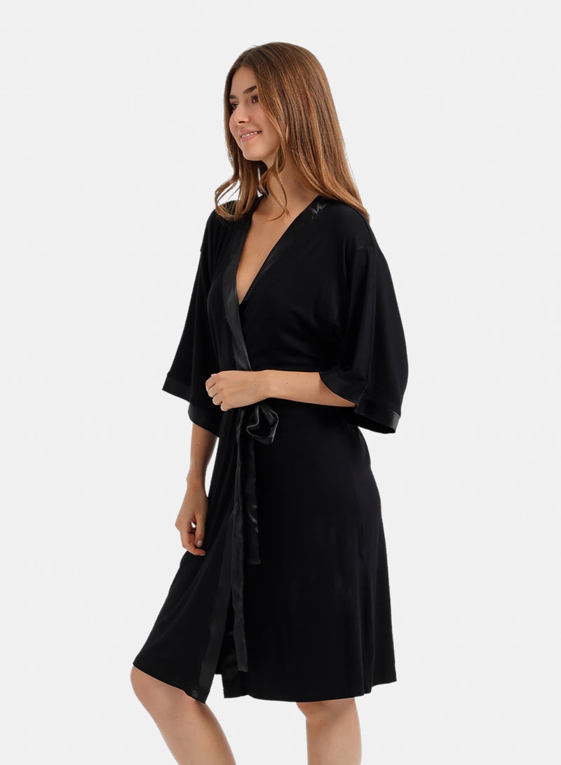Carina Satin-Trim Robe - Image 3