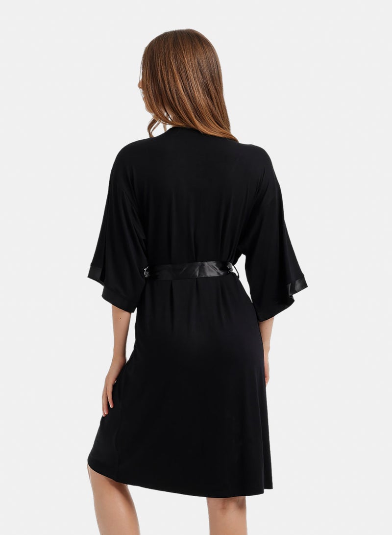 Carina Satin-Trim Robe - Image 4