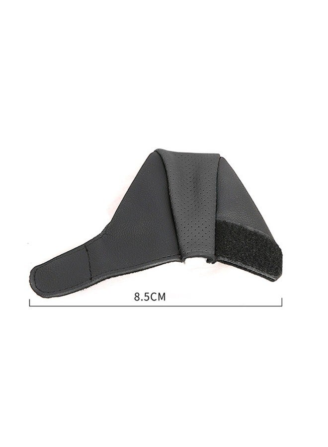Generic Leather Gear Cover for Car, Shift Cover, Pure Handmade Car Gear Handle Cover, Interior Decoration Automotive Supplies (Black)  - Image 2