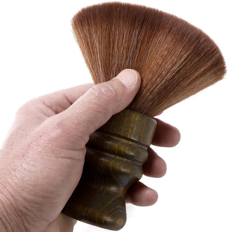 Borogo Barber Neck Duster Brush - Borogo Professional Barber Hair Cutting Cleaning Hairbrush Styling Tool (Neck brush+Black brush) - Image 5