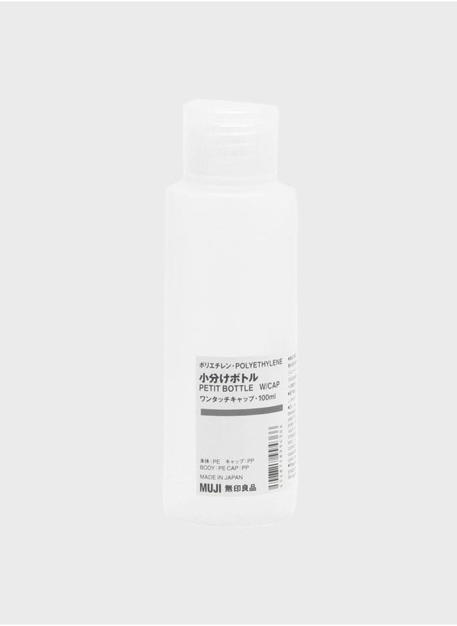 MUJI - Polyethylene Subdivision Bottle with One Touch Cap, 100 ml - Image 1