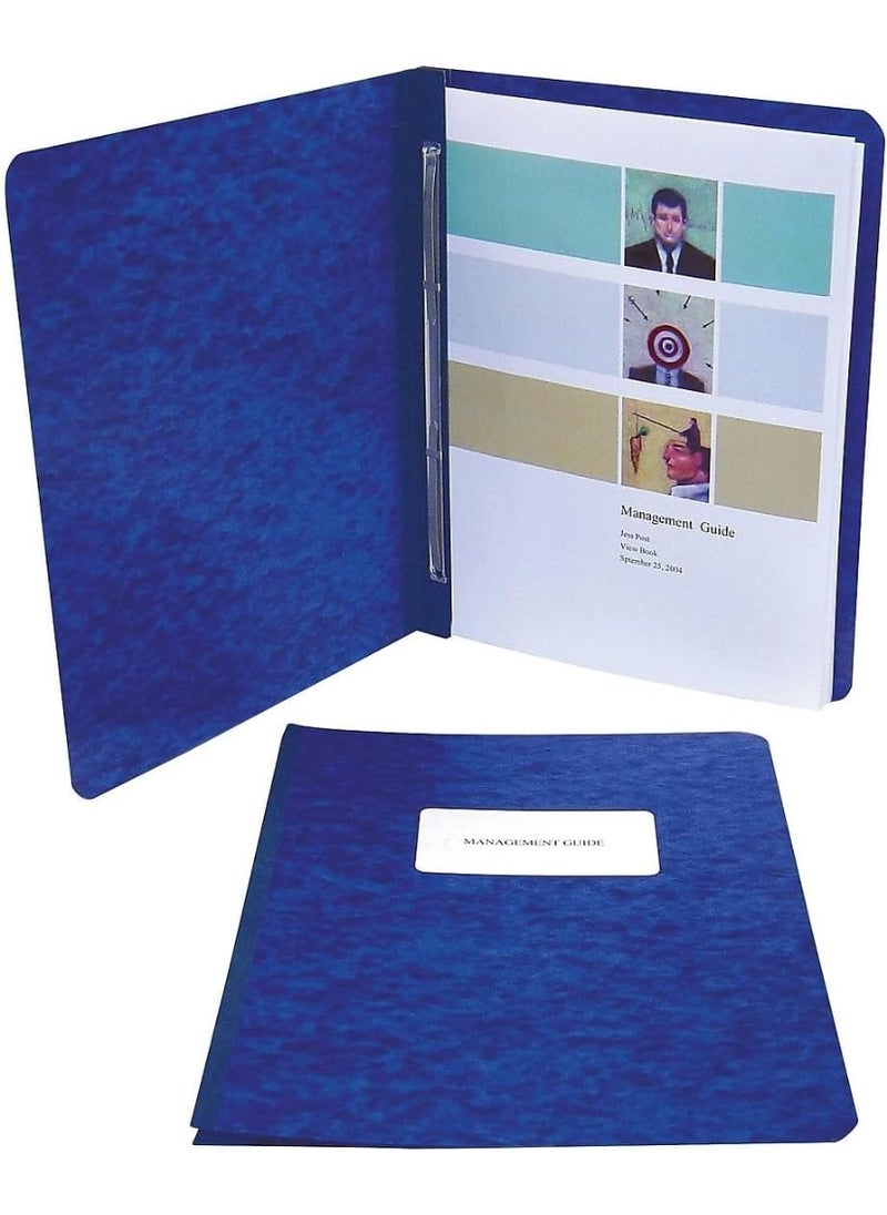 ACCO ACCO Pressboard Report Cover, Side Bound, Tyvek Reinforced Hinge, 8.5 Inch Centers, 3 Inch Capacity, Letter Size, Dark Blue (A7025973A)  - Image 2