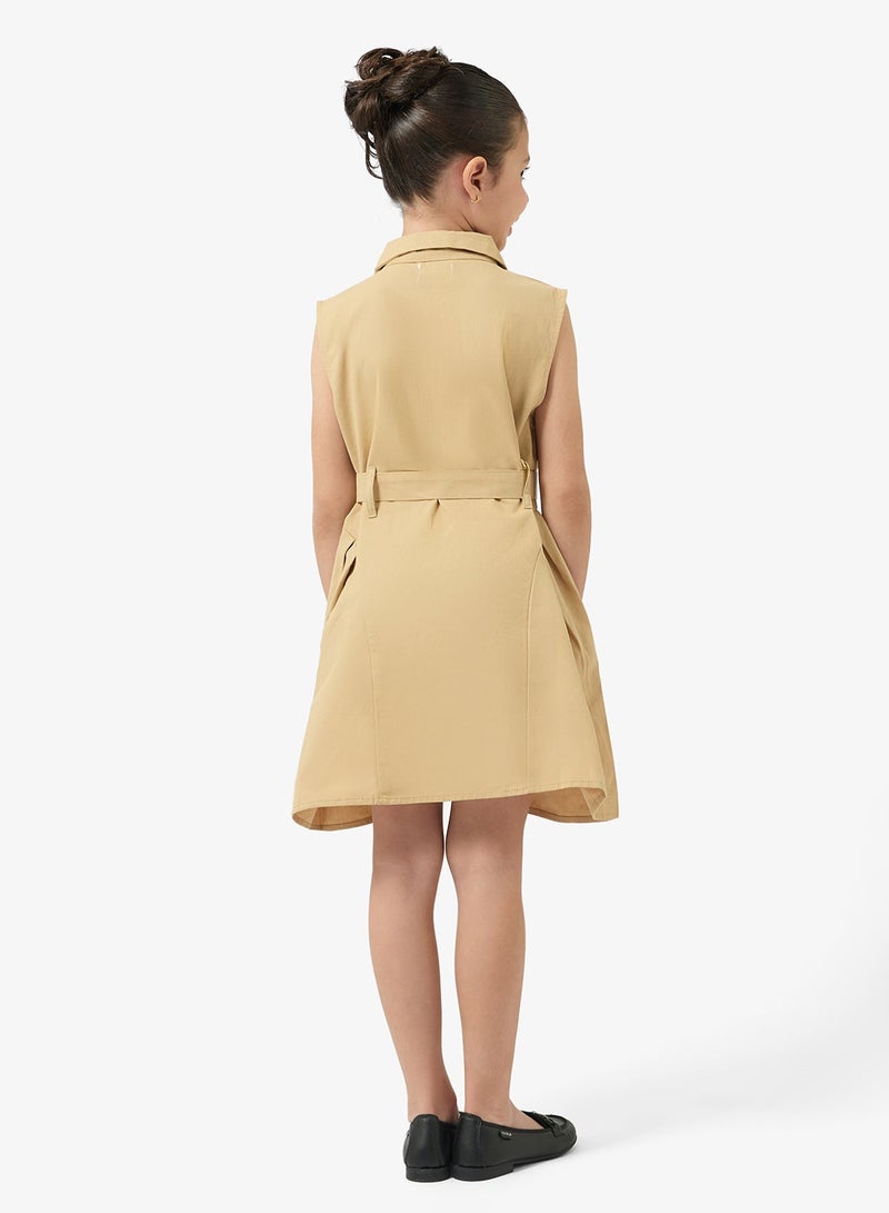 Pinata Belted Button Through Playsuit - Image 3