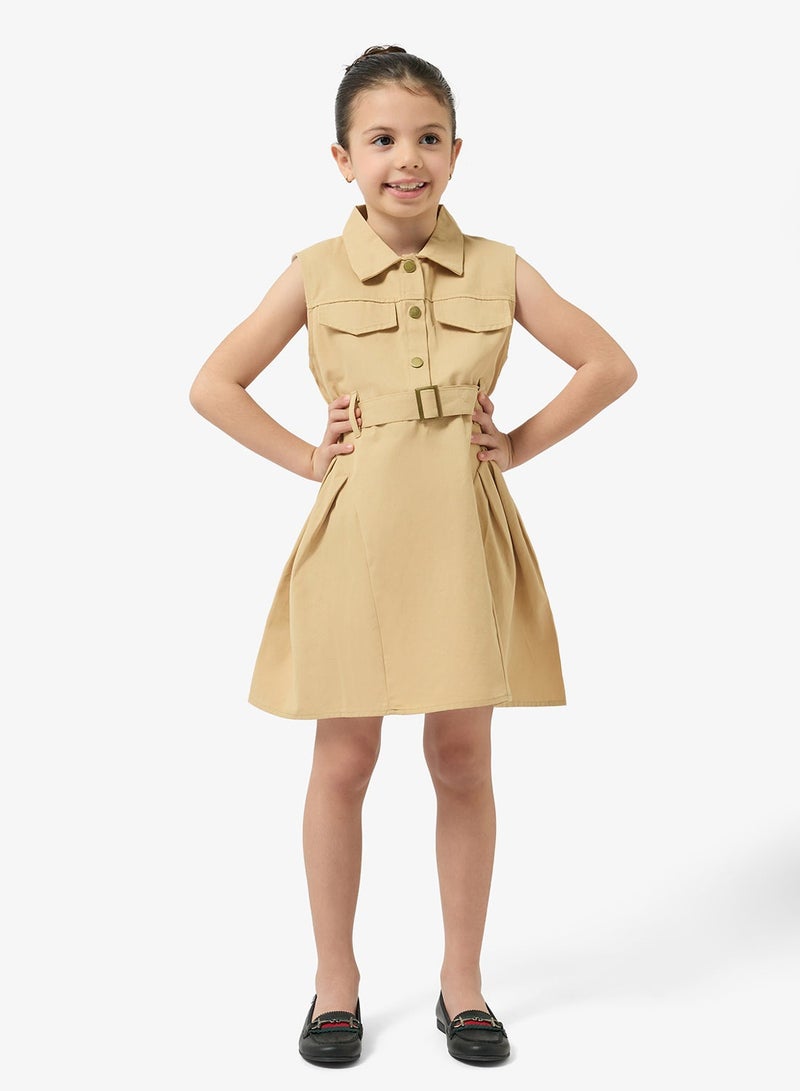 Pinata Belted Button Through Playsuit - Image 2