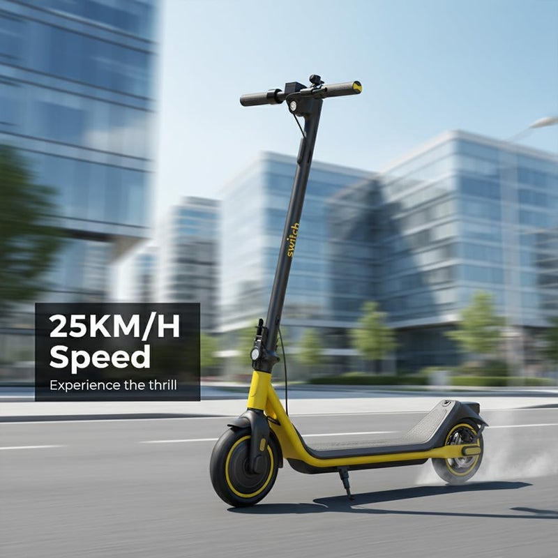 SWITCH ES-C120 Electric Scooter – 350W Motor | Long Range | LED Display | Sturdy Design | Black - Image 3