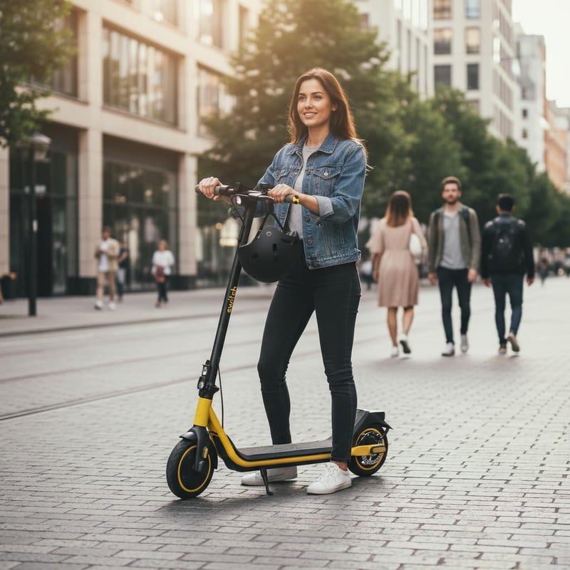 SWITCH ES-C120 Electric Scooter – 350W Motor | Long Range | LED Display | Sturdy Design | Black - Image 5
