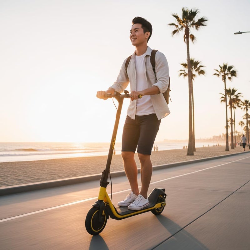 SWITCH ES-C120 Electric Scooter – 350W Motor | Long Range | LED Display | Sturdy Design | Black - Image 4