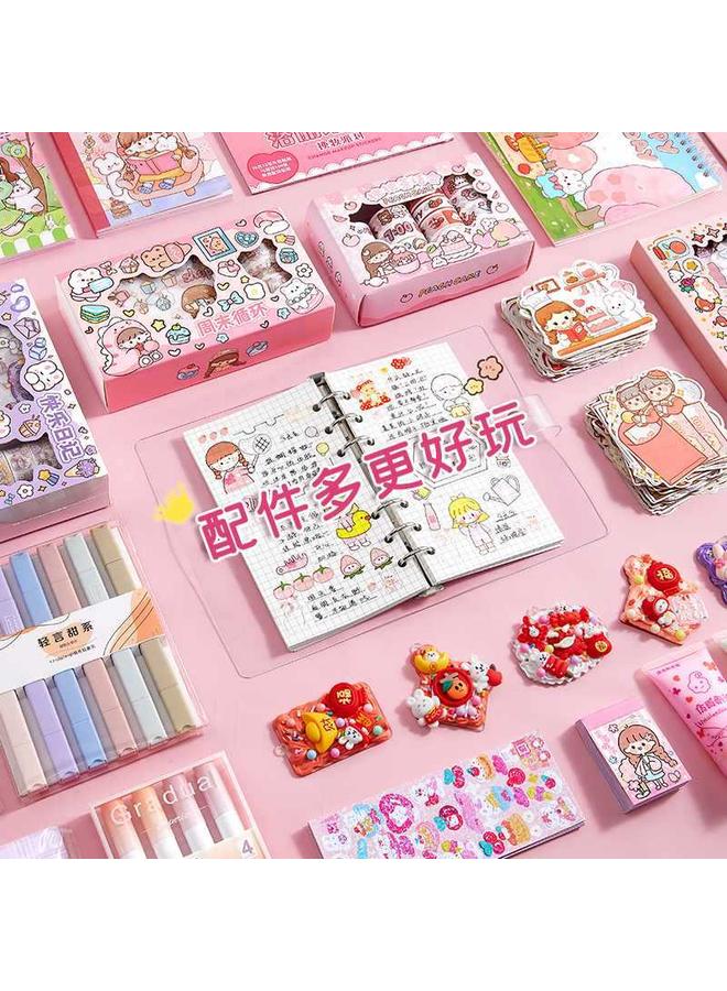Bluejw Hand Account Suit Gift Box Cute High Color Value Hand Account Book Girl's Toy Cream Gel Goo Card Suit Deluxe Edition Sticker - Image 4