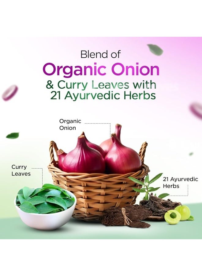 Kesh King Ayurvedic Onion Shampoo with 21 Herbs, Reduces Hairfall and Boost Hair Growth 600ml - Image 3