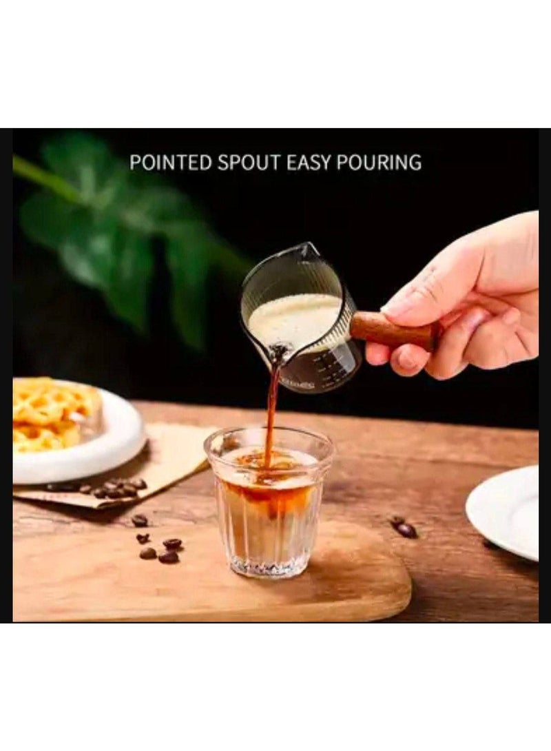 كنكة القهوة و الاسبرسوا بايركس حراري بيد خشب  وكمان لبانة  عبوة 75مل - Image 5