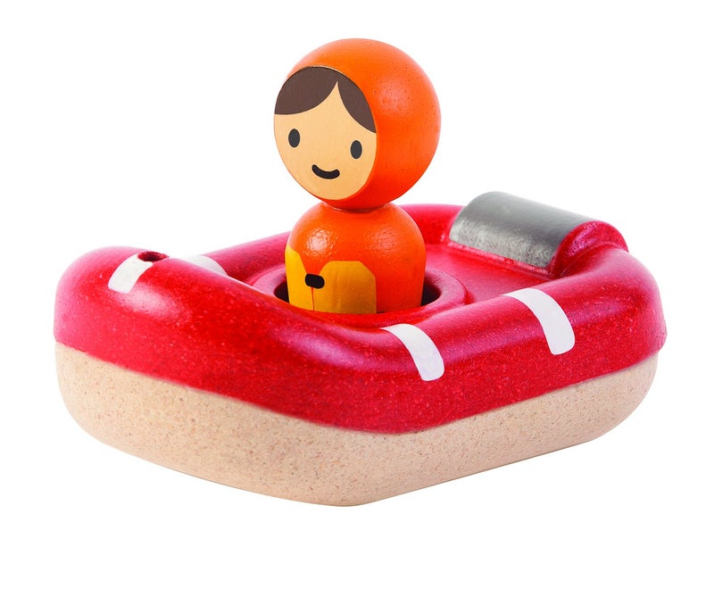 PlanToys Coastguard Bath And Water Play Toy (5668) | Sustainably Made from Rubberwood and Non-Toxic Paints and Dyes | Eco-Friendly PlanWood - Image 1