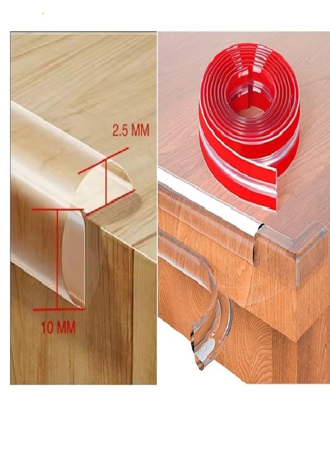 NEXORA Transparent Edge Protector Strip with Adhesive Backing, Cuttable Roll (4 Meter) - Image 2