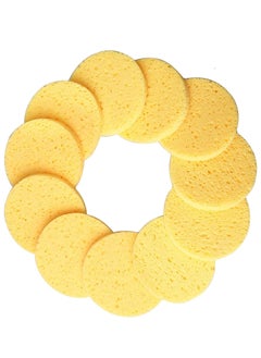 KASTWAVE Facial Sponges - 50 Count Compressed Cellulose Face Cleansing and Exfoliating Sponges, Reusable Makeup Mask Remover, Round Face Cleaning Sponge Pads  - Image 1