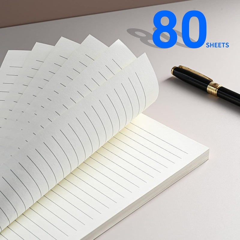 Tofun A5 Refillable Paper for 6-Ring Binders, Planner, Traveller Journal, Notebook, Dairy - 8mm Ruled Filler Paper Insert, 80 Sheets 160 Pages, Lined - Image 3