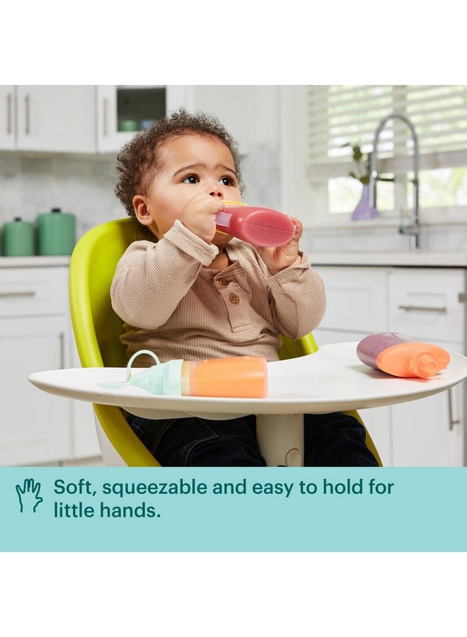 Pyrex Littles Sippy Cup 5 OZ Pouch, Silicone Baby Toddler Feeding Set, Airtight Leak-Proof BPA Free Non-Breakable Dishwasher Safe, Ages 6 Months + - Image 2