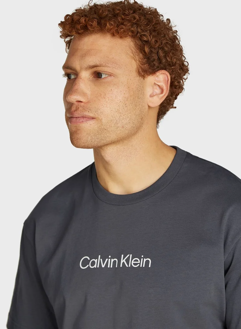 CALVIN KLEIN Logo Crew Neck T-Shirt