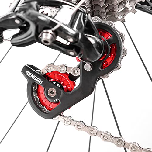 MUQZI Bike Rear Derailleur Pulley, 11T+11T MTB Bicycle Ceramic Bearing Jockey Wheel Guide Roller Pulley Sets for Mountain Road Bike, Black - Image 5