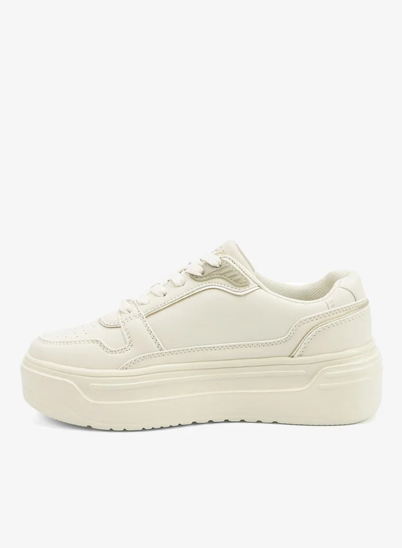 U.S. Polo Assn. Women's  Beige Low-Top Sneakers - Style that Moves, Comfort Shoes that Lasts